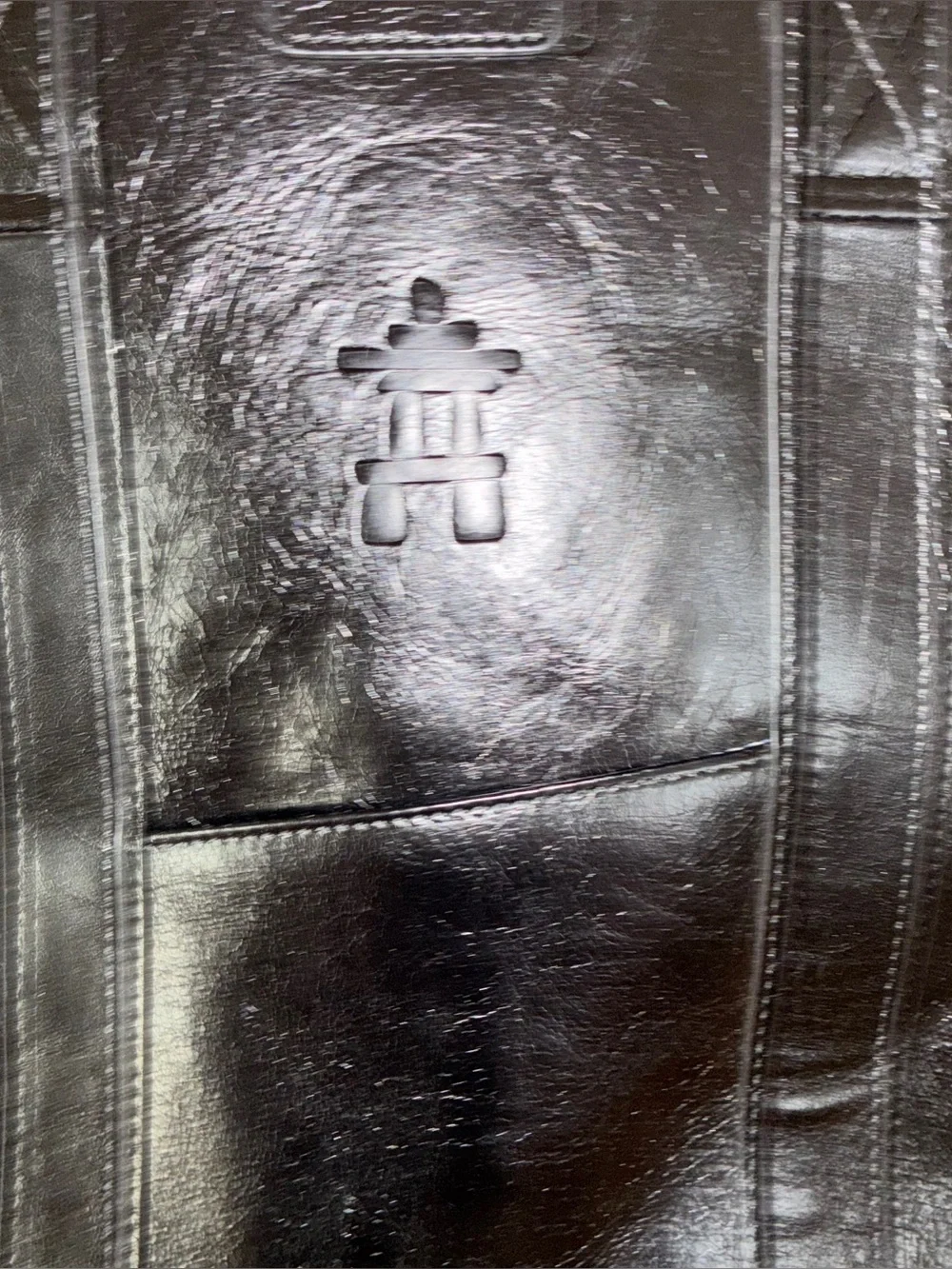 Like New Bros Leather Supply Company Large‎ Black Leather Tote Bag - Classic